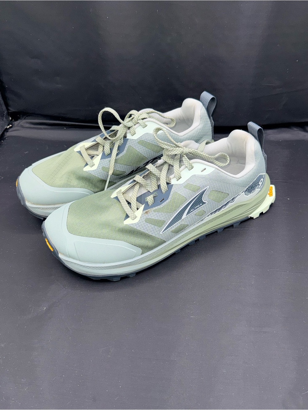 Altra Lone Peak 9+ Trail Running Shoes 10.5 Green Vibram Gorpcore Hiking Sneaker - Picture 5 of 13